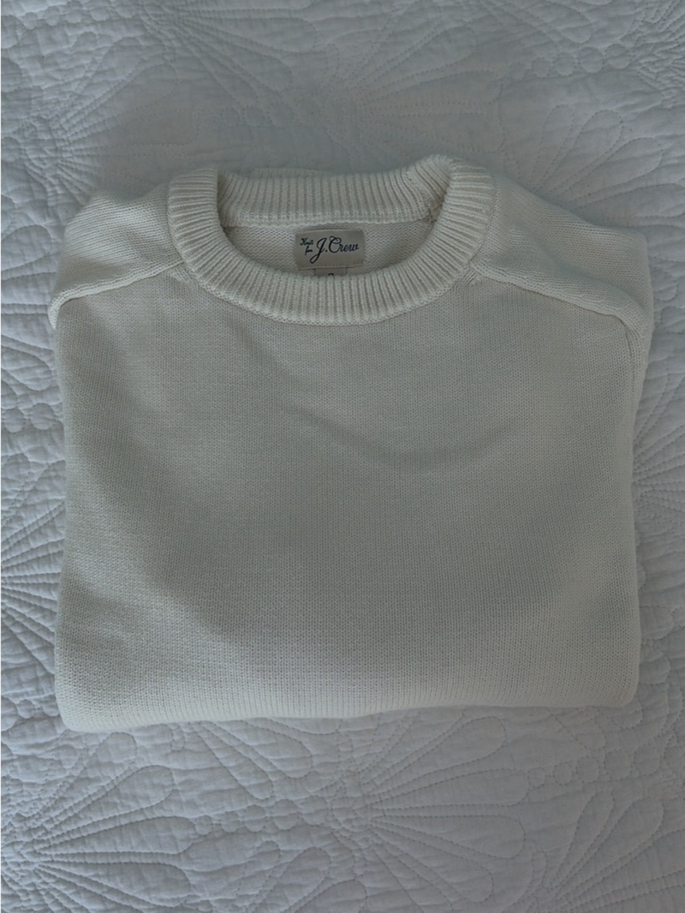 J. Crew Men’s Crewneck Sweater in Off-White/Cream